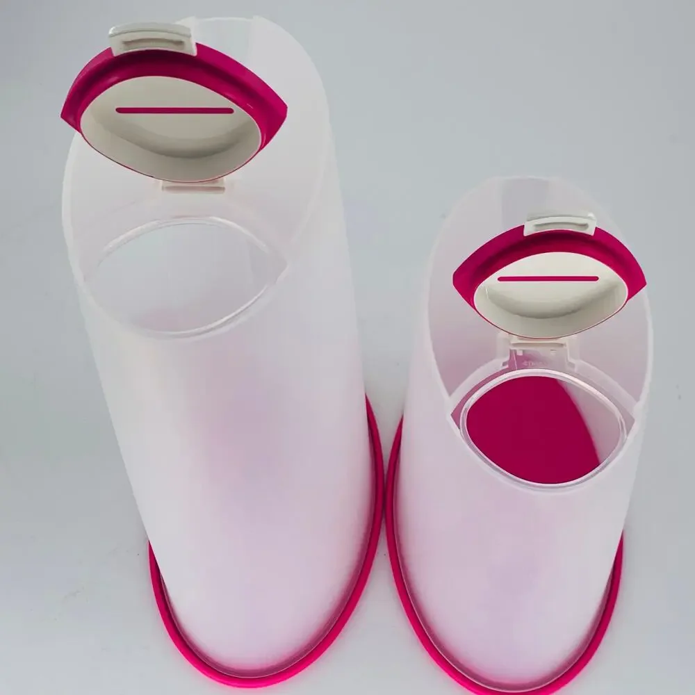 Tupperware Food Storage Container Next Generation Pouring Pink Dry Airtight